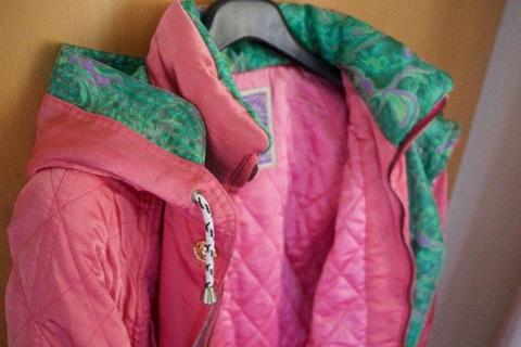 Vintage Pink and Green Bomber jacket
