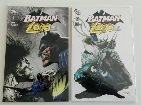 Batman / Lobo #1 + #2 comic books