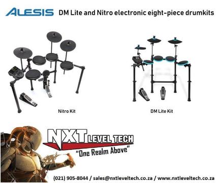 Alesis DM Lite and Nitro Kits, eight-piece electronic drumset with Full 12 Month Warranty