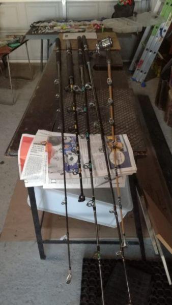 Fishing rods and reals