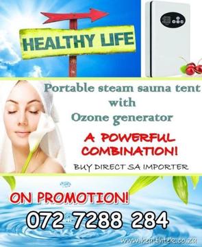 Ozone Generator with sauna tent