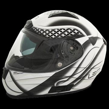 LEM Star full face helmet with dark and clear visor. Brand new