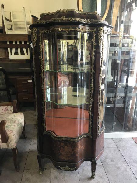 Antique French display cabinet from 18 th century