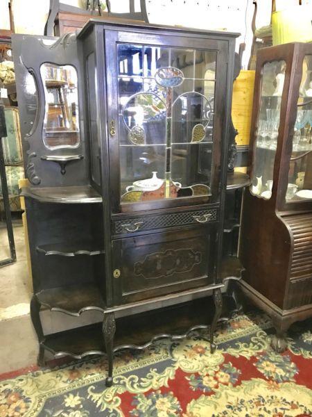 Antique Victorian display cabinet from 18 th century