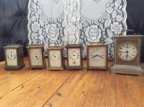 Antique carriage clock collection