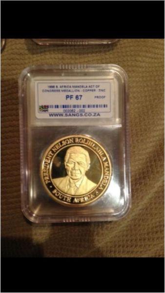 PF67 Nelson Mandela Coin