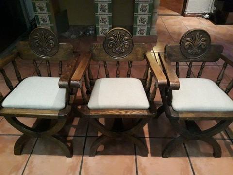 Antique oak chairs