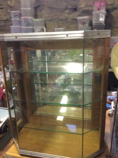 Hey Judes for display table top antique cabinet 52H