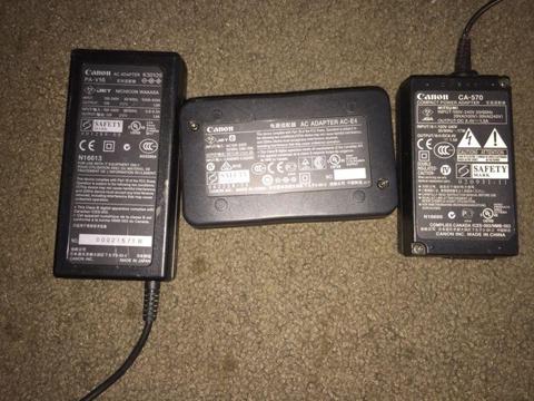 Various Canon AC adapters