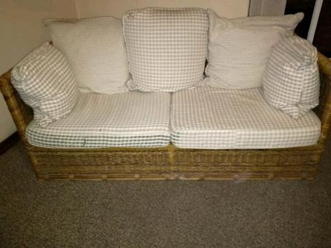 Wicker Cane Couch
