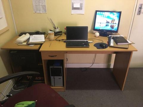 Computer desk & printer side table for sale