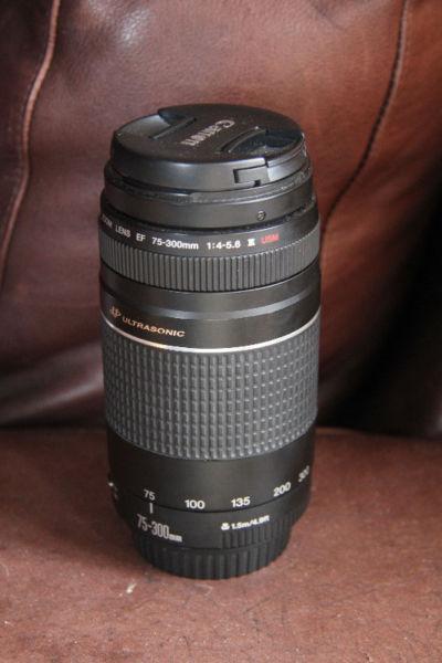 Canon 75-300mm f4-5.6 mkiii USM Lens with both lens caps