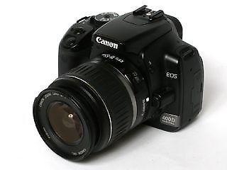 Canon EOS 400D with lens