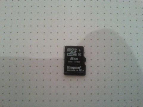 8GB Micro SD card for Sale