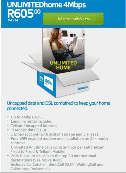 Telkom Unlimited Home 4mbps R605
