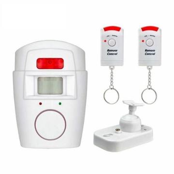 IR Infrared Motion Sensor Detector Wireless Remote Controlled Mini Alarm 105dB Loud Siren Security