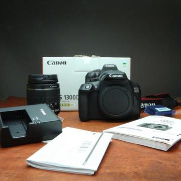 Canon 1300D 18mp camera FULL HD video with 18-55mm lens