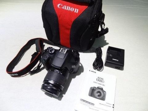 Canon EOS 1300D DSLR with EF-S 18-55mm DC Lens
