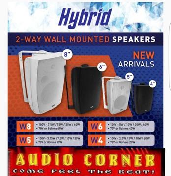 Hybrid 100v line Speakers at Audio corner