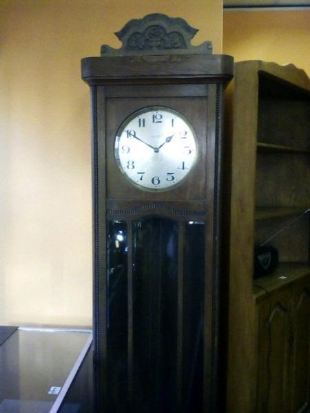 Oak grandfather clock for sale from the 1920's