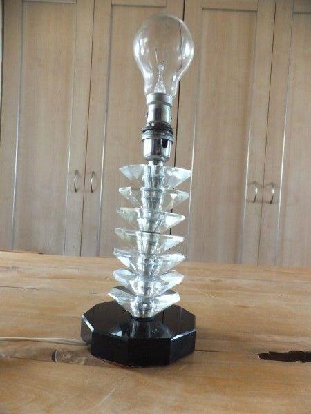 Crystal Lampstand - Very Pretty and Unique - price reduced to clear