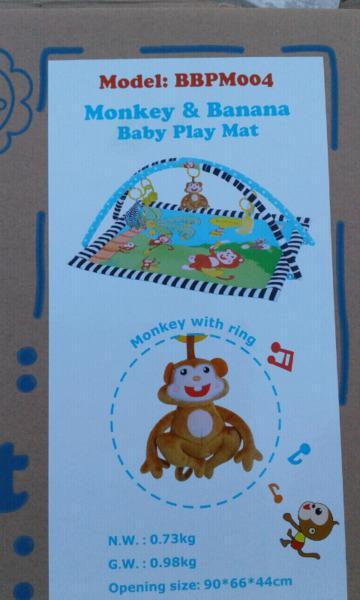 Baby play mat with crib