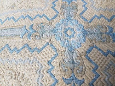 Quilted blue comforter