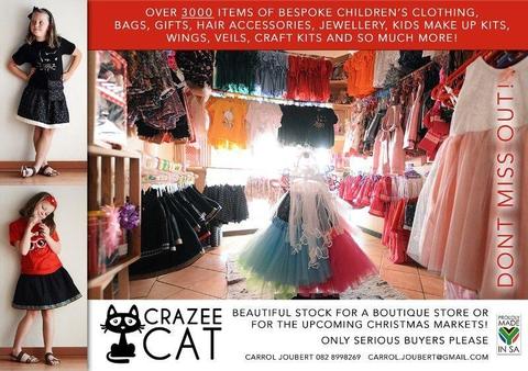 Beautiful kiddies clothing and accessories stock - perfect for boutique store!!!