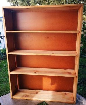 4 Tier solid wood bookshelf