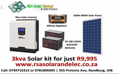 3KVA solar kit good for homes & offices discounted for just 10 Days so Hurry