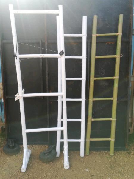 Decorative bamboo ladders x3