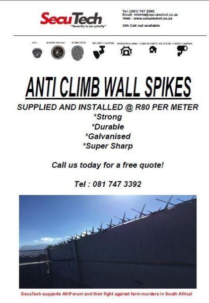 Wall Spikes (supply and Install)