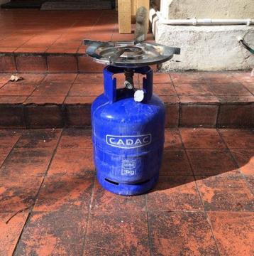 Cadac gas cylinder + burner - almost new