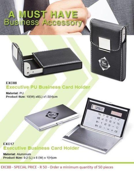 Executive Business Card Holders, Promotional Gifts, Promotional Clothes, PPE