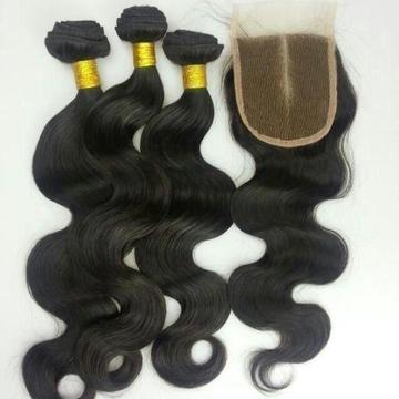 FREE CLOSURE WHEN YOU BUY 3 BUNDLES BRAZILIAN HAIR 0767295585