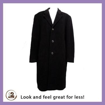 Get this long black Westbury quality coat. We have a variety of designer coats in different styles