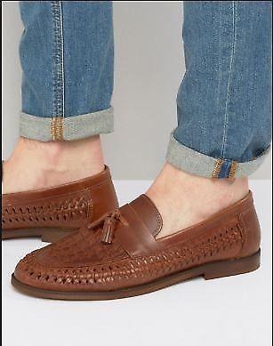 River Island Leather Tassels/ Loafer