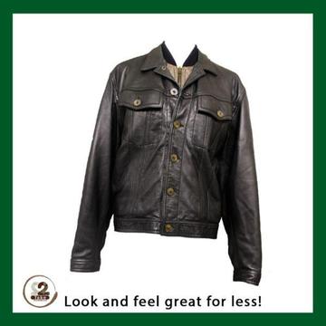 We have different winter jackets available like this men's genuine leather jacket