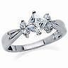 White Cubic Zirconia (CZ) 925 Sterling Silver Engagement Ring SZ 8