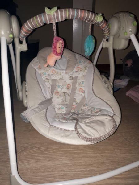 Baby automatic swing with music