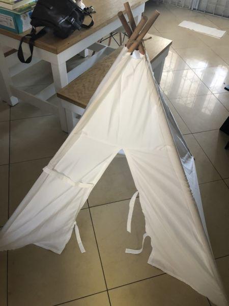 Homemade teepee