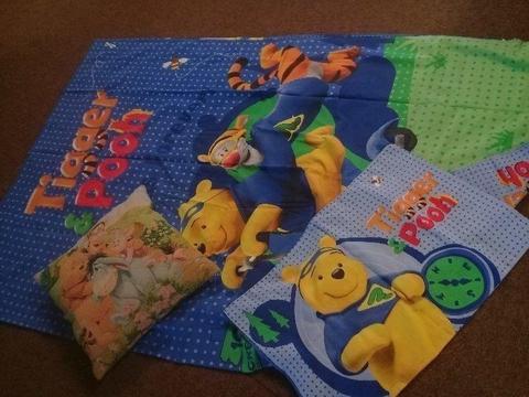 Whinnie the Pooh duvet cover, pillow cover, and a picture pillow included