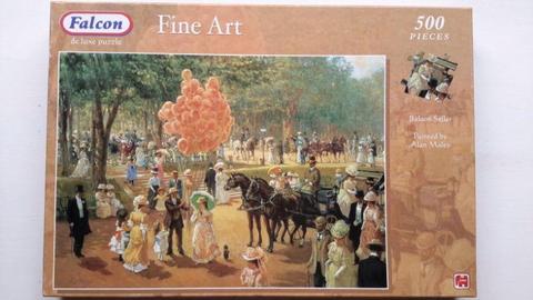 500 Piece Puzzle - Balloon Seller Fine Art Puzzle (used once)