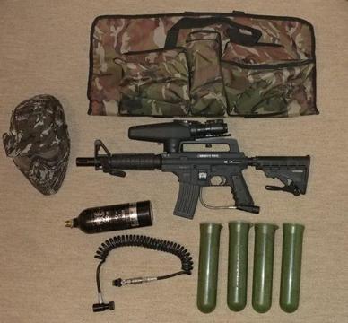 Paintball rifle and accessories