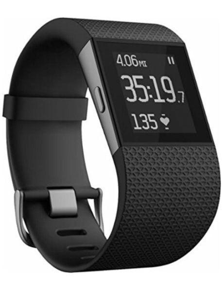 NEW Refurbished FitBit Surge - Fitness Tracker, Watch & Heart Rate Monitor - Black