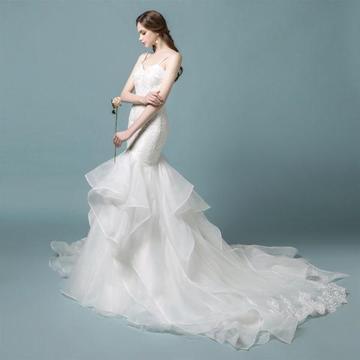 Beautiful Trumpet Wedding Dress (WT001)