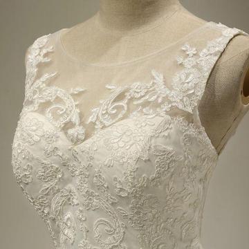 Detailed A-Line Wedding Dress (WA009)