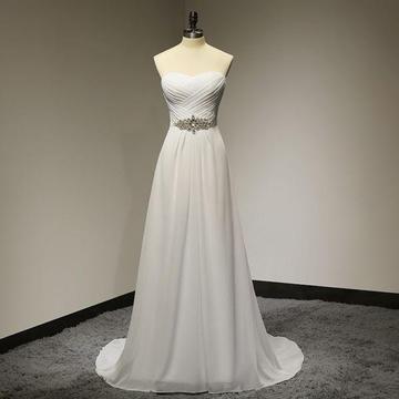 Simple A-Line Wedding Dress (WA014)