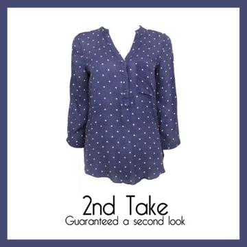 Adorable polka dot shirts like this one from Zara available now at 2nd Take!