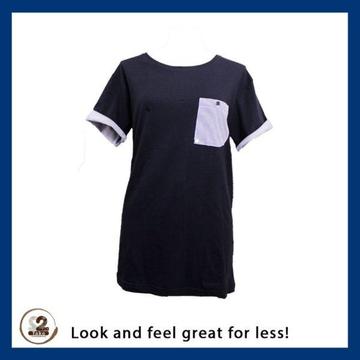 High quality blue and white t-shirt and more from 2nd Take